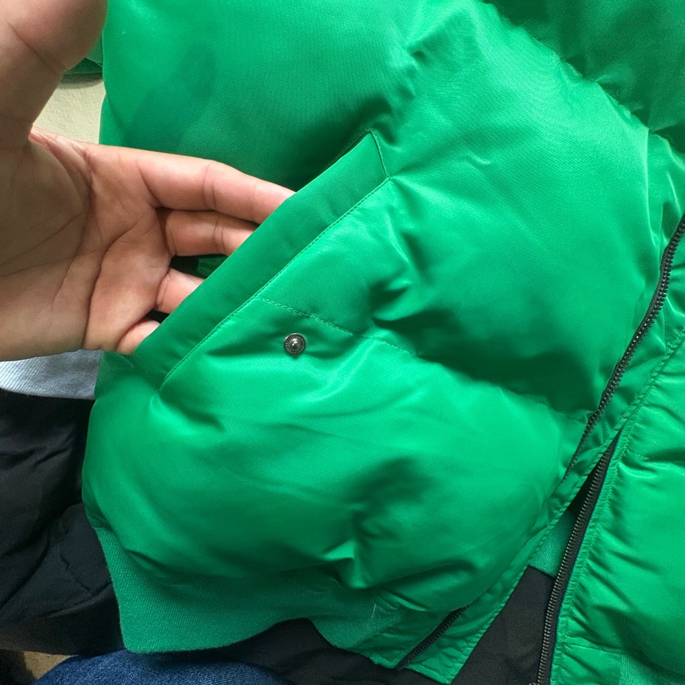 River Island Green Bomber Jacket - Picture 2 of 11